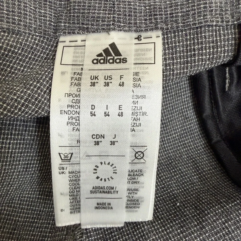 Adidas Golf‎ Shorts Gray Performance Stretch 9 Inch Inseam Size 38